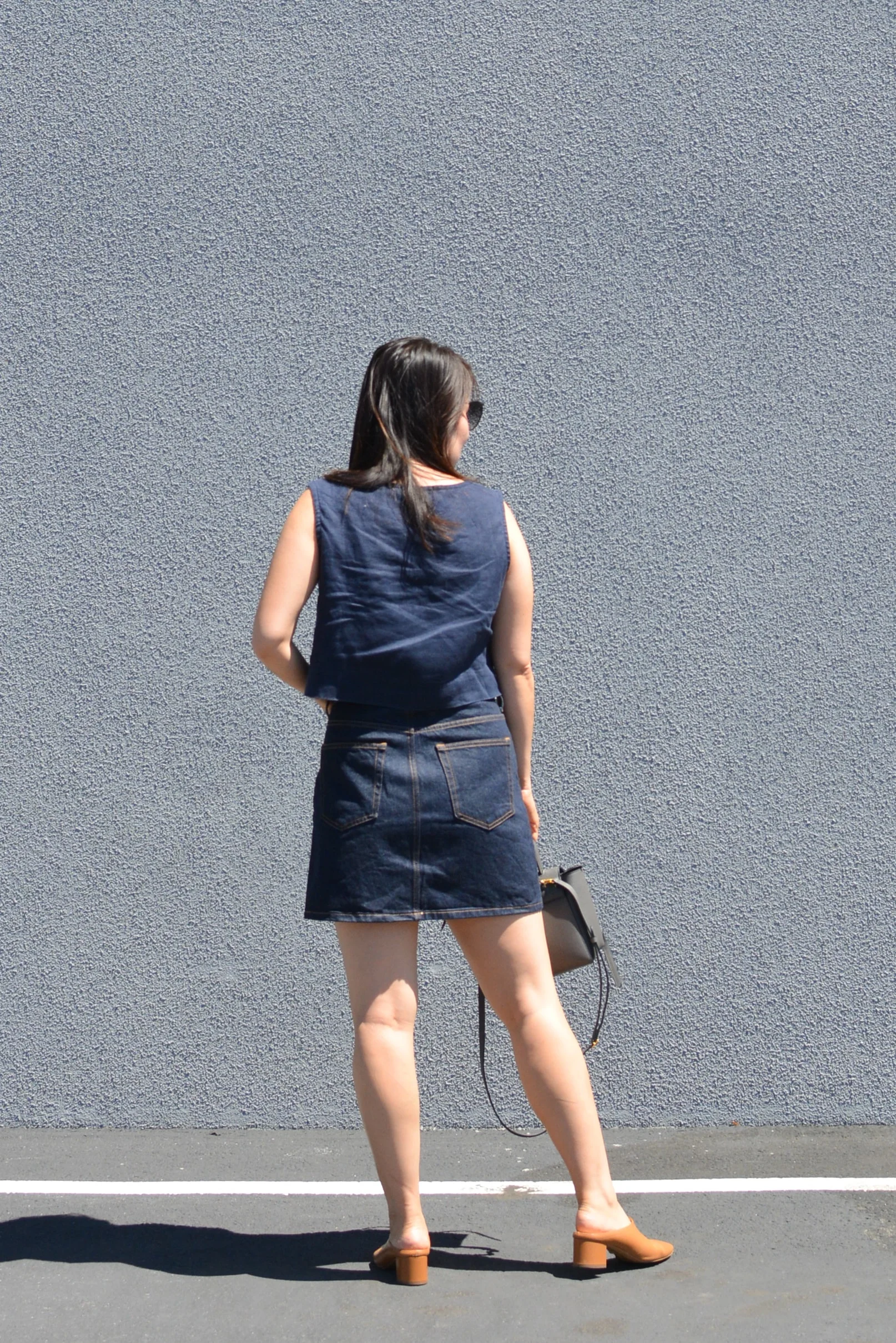 Everlane Review The Denim Skirt Fairly Curated